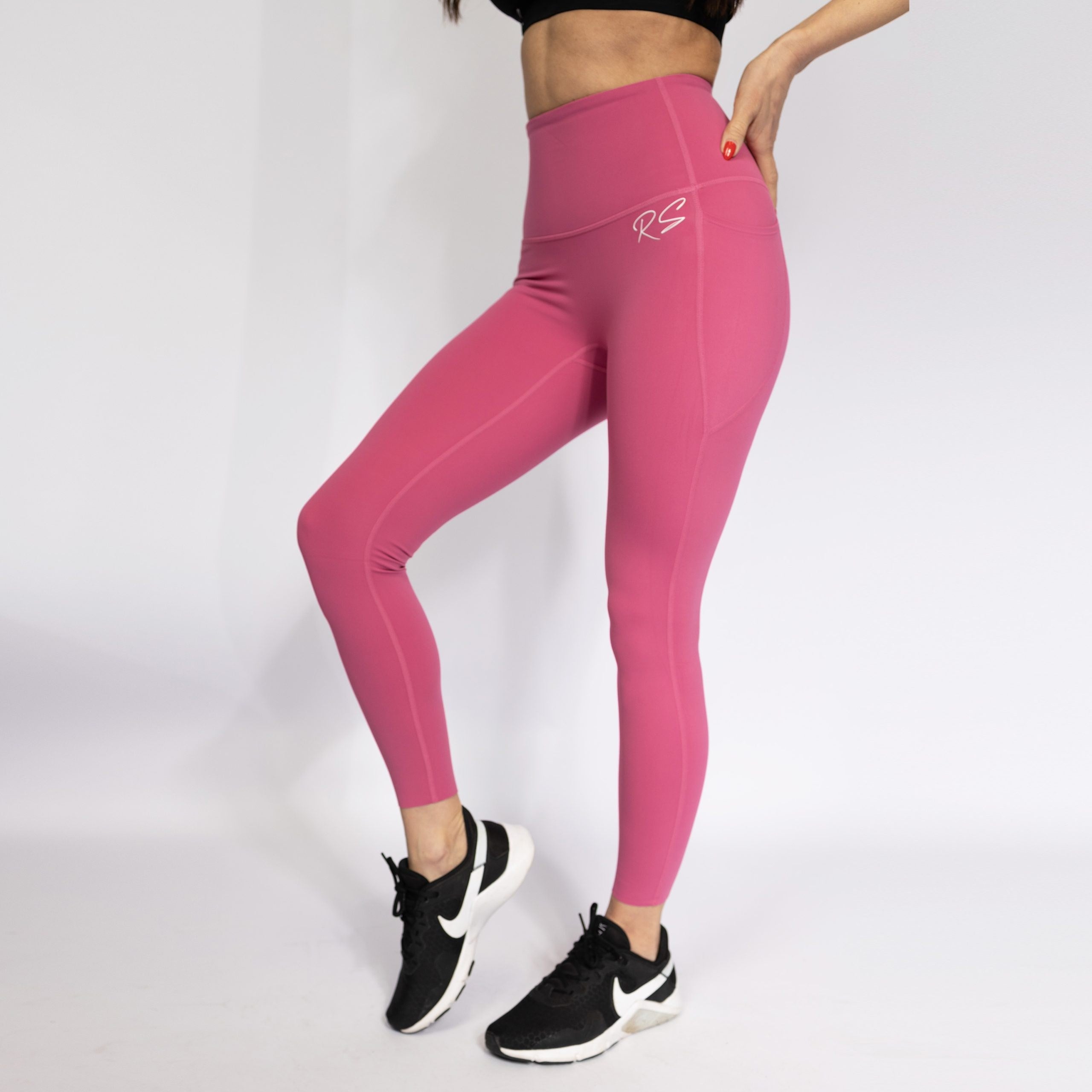 pocket legging pink