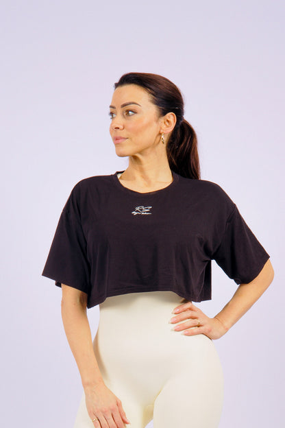 Comfy cropped shirts - Black