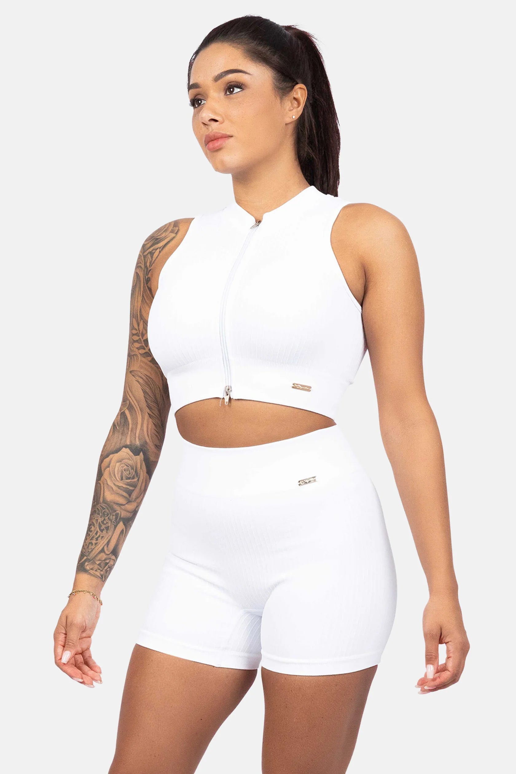 Chique Sleeveless Top - White