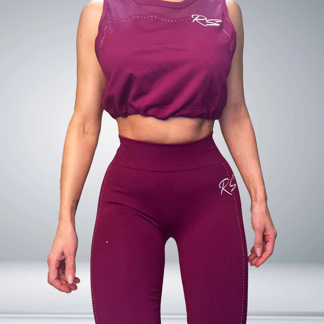 Vest Legging - Wine Red